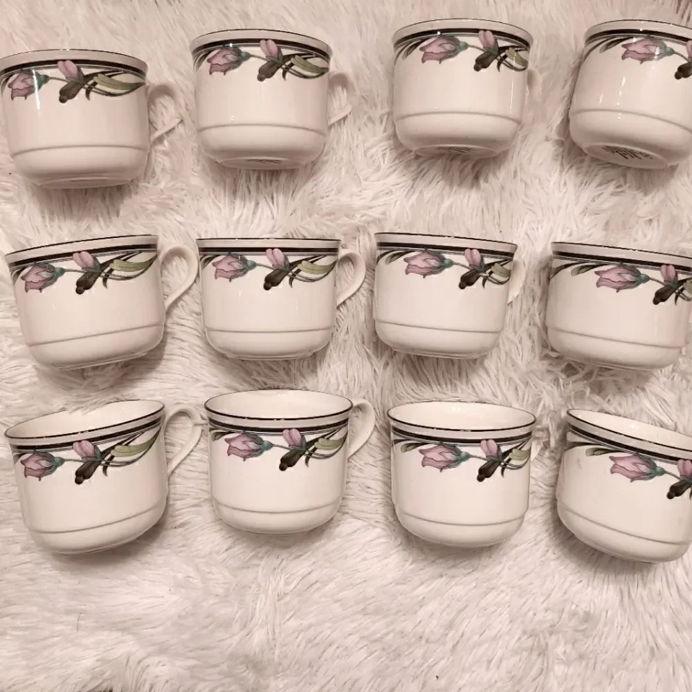 Lenox Midnight Blossom Chinastone Tea Cup Fine China 12